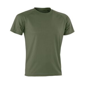 Spiro Mens Impact Aircool T-Shirt / Combat Green